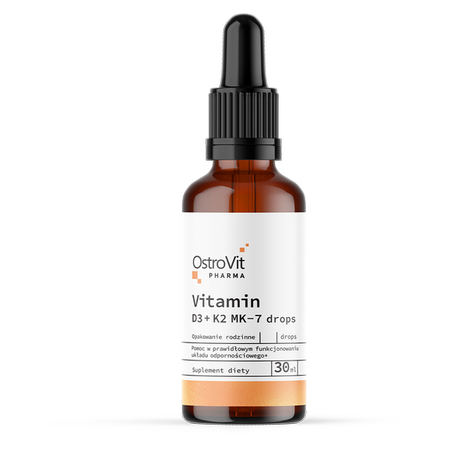 OstroVit Pharma Vitamín D3 + K2 MK-7 v kvapkách 30 ml