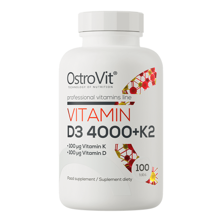 OstroVit Vitamín D3 4000 IU + K2 100 tabliet