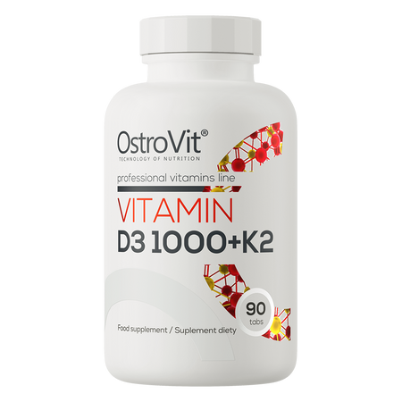 OstroVit Vitamín D3 1000 IU + K2 90 tabliet