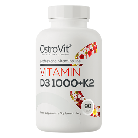 OstroVit Vitamín D3 1000 IU + K2 90 tabliet