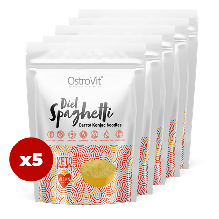 OstroVit Diet Špagety Mrkva Konjac Rezance 5 x 250 g