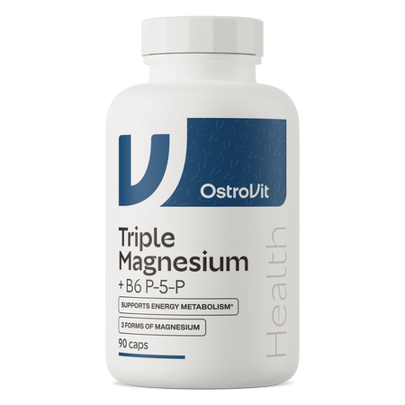 OstroVit Triple Magnesium + B6 P-5-P 90 kapsúl