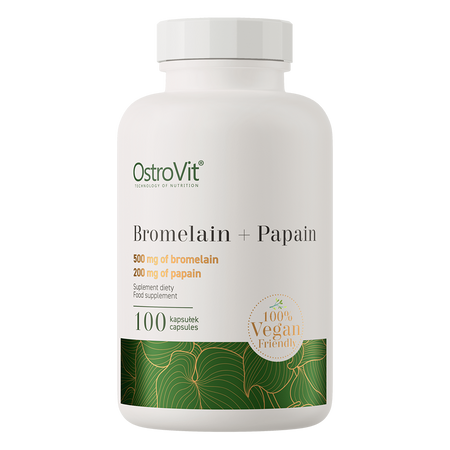 OstroVit Bromelain + Papain VEGE 100 kapsúl