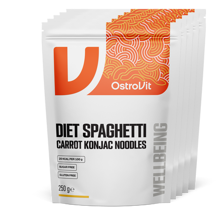 OstroVit Diet Špagety Mrkva Konjac Rezance 5 x 250 g