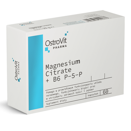 OstroVit Pharma Citrát Horčíka + B6 P-5-P 60 kapsúl