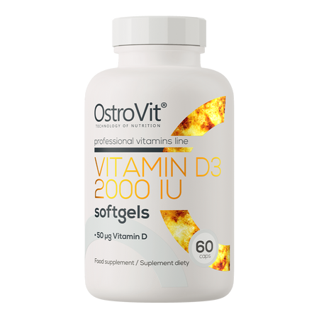 OstroVit Vitamín D3 2000 IU 60 kapsúl