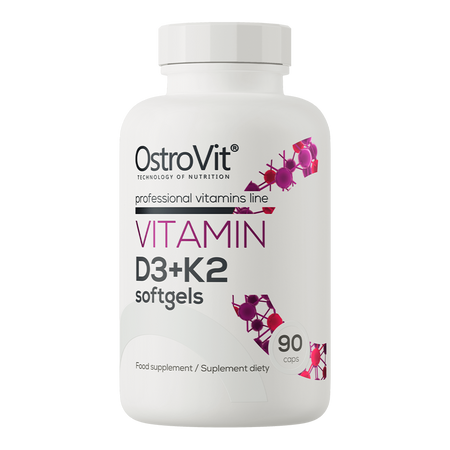 OstroVit Vitamín D3 + K2 90 kapsúl