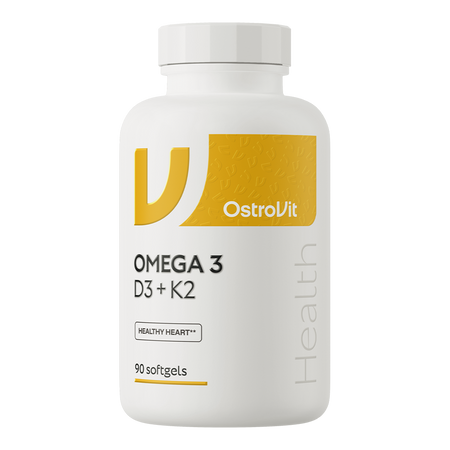 OstroVit Omega 3 D3+K2 90 kapsúl