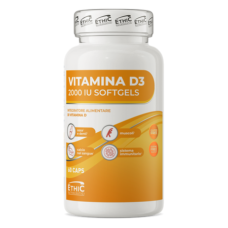 Ethic Nutraceutici Vitamín D3 2000 IU 60 kapsúl