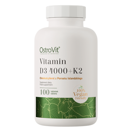 OstroVit Vitamín D3 4000 IU + K2 VEGE 100 tabliet