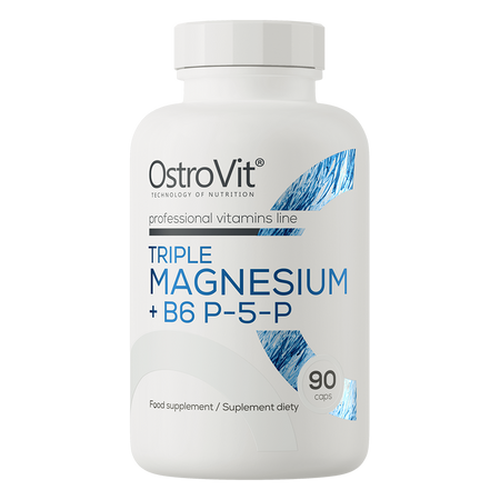 OstroVit Triple Magnesium + B6 P-5-P 90 kapsúl