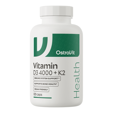 OstroVit Vitamín D3 4000 IU + K2 VEGE 120 kapsúl