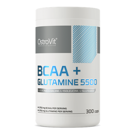 OstroVit BCAA + Glutamín 5500 mg 300 kapsúl