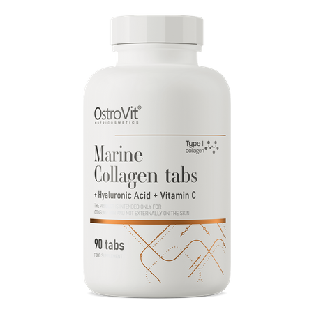 OstroVit Morský Kolagén + Kyselina Hyalurónová + Vitamín C 90 tabliet
