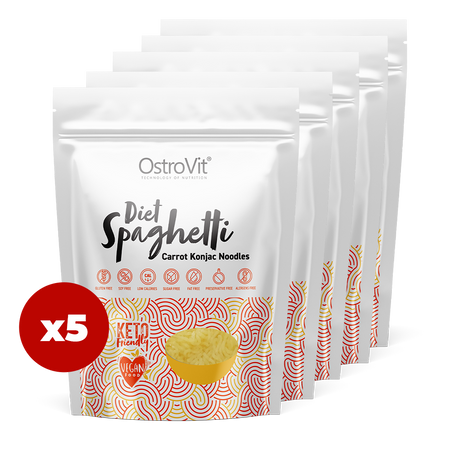 OstroVit Diet Špagety Mrkva Konjac Rezance 5 x 250 g
