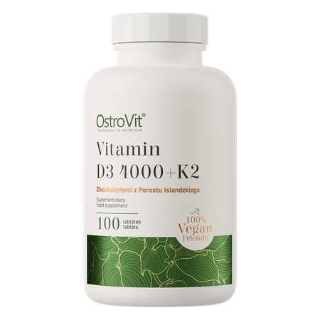 OstroVit Vitamín D3 4000 IU + K2 VEGE 100 tabliet